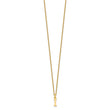 10KY Cutout Letter I Initial Necklace