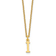 10KY Cutout Letter I Initial Necklace