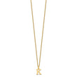 10KY Cutout Letter K Initial Necklace