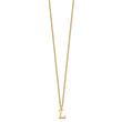 10KY Cutout Letter L Initial Necklace