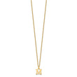 10KY Cutout Letter M Initial Necklace