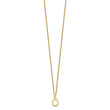 10KY Cutout Letter O Initial Necklace
