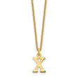 10KY Cutout Letter X Initial Necklace