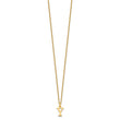 10KY Cutout Letter Y Initial Necklace