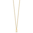 10KY Cutout Letter Z Initial Necklace