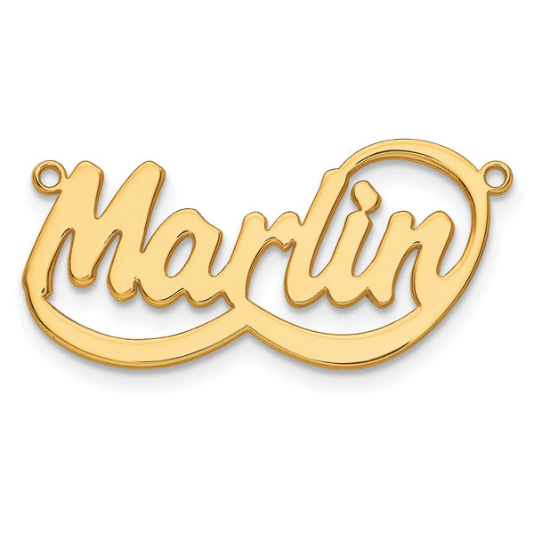 10KY Polished Bellamy Font Name Plate