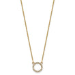 10k Diamond Open Circle Necklace