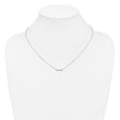10k White Gold Diamond Tiny Bar Necklace - Birthstone Company