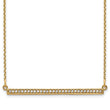 10ky Diamond Bar Necklace
