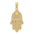 10k Yellow Gold Hand of God Pendant