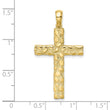 10K Nugget Cross Pendant