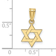 10k Star of David Pendant