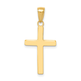 10k Polished Cross Pendant