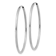 10k White Gold 1.5mm Polished Endless Hoop Earrings