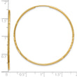 10k 1.25mm Diamond-cut Endless Hoop Earring