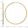 10k 1.25mm Diamond-cut Endless Hoop Earring