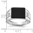 10K White Gold AA Diamond men's ring, Size 10 - Birthstone Company