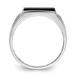 10K White Gold AA Diamond men's ring