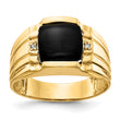 10K AA Diamond men's ring
