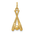 10k Baseball Bats & Ball Pendant