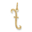 10k Yellow Gold Letter r Initial Charm
