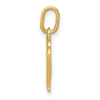 10k Yellow Gold Letter m Initial Charm