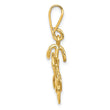 10kt Yellow Gold Polished Bicycle Pendant