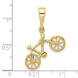 10kt Yellow Gold Polished Bicycle Pendant