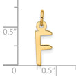 10k Large Slanted Block Initial F Charm