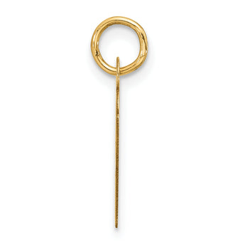 10k Large Slanted Block Initial H Charm