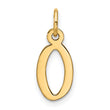 10k Large Slanted Block Initial O Charm