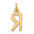 10k Large Slanted Block Initial R Charm
