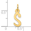 10k Large Slanted Block Initial S Charm