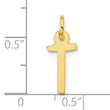 10k Large Slanted Block Initial T Charm