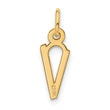 10k Large Slanted Block Initial V Charm