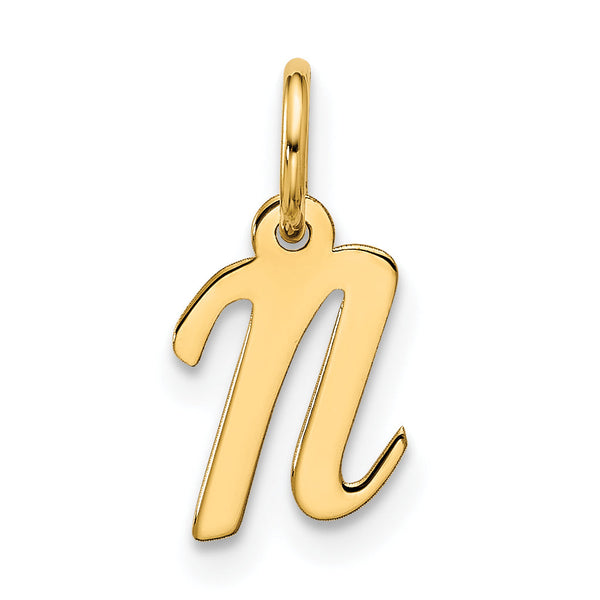 10k Small Script Initial N Charm