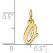 10k Small Script Initial O Charm