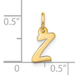 10k Small Script Initial Z Charm