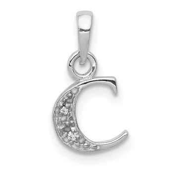 10KW Diamond Initial C Pendant