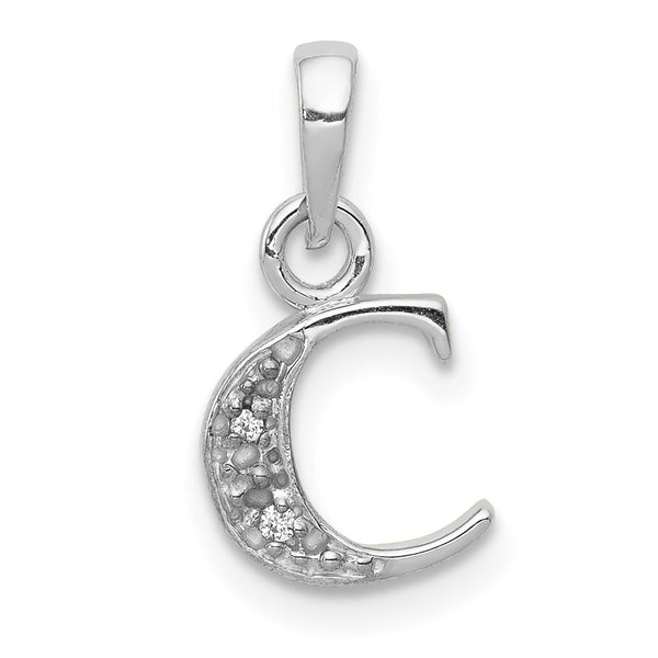 10KW Diamond Initial C Pendant