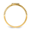 10K Heart CZ Ring