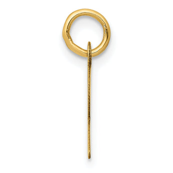 10k Small Slanted Block Initial R Charm