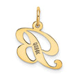 10K Small Fancy Script Initial B Charm