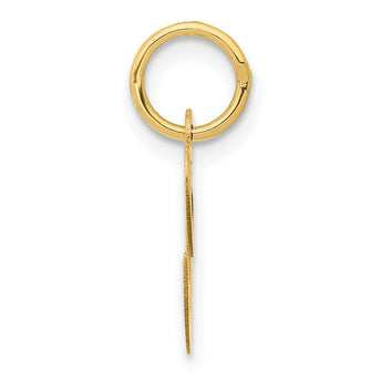 10K Small Fancy Script Initial C Charm