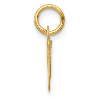 10K Small Fancy Script Initial W Charm