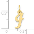 10k Small Script Initial I Charm