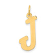 10k Small Script Initial J Charm