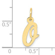 10k Small Script Initial O Charm