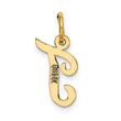10k Small Script Initial T Charm
