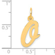 10K Medium Script Letter O Initial Charm